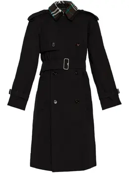Burberry: Плащ с воротником 