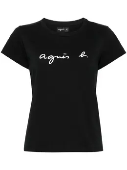 agnès b.: Футболка с принтом 
