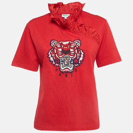 Kenzo: Красная футболка  Tiger