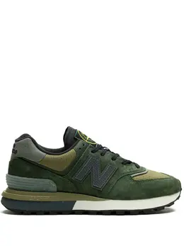 New Balance: Тёмные кроссовки  574
