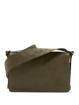 Burberry: Зелёная сумка через плечо 
