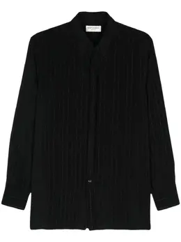 Saint Laurent: Рубашка с воротником 