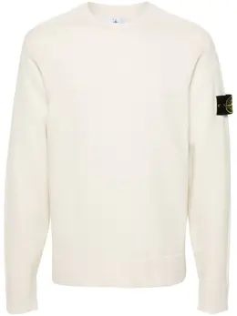 Stone Island: Свитер  Compass из шерсти