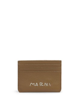 Marni: Коричневый картхолдер 