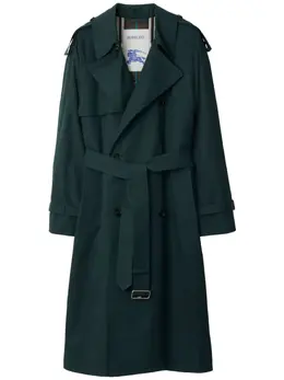 Burberry: Двубортный плащ 