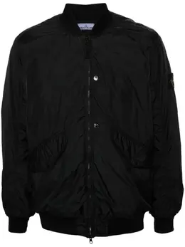 Stone Island: Чёрная куртка  Compass