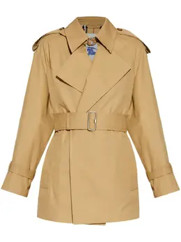 Burberry: Бежевая куртка 