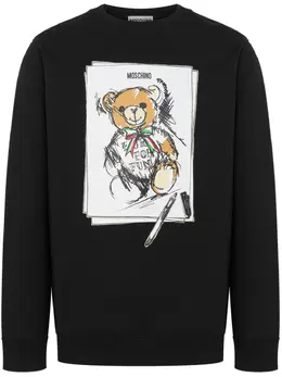 Moschino: Свитшот  Teddy Bear с принтом