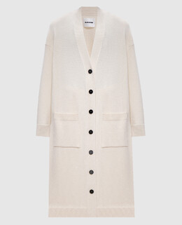 Jil Sander: Белый кардиган 