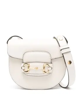 Gucci: Белая сумка  Horsebit 1955