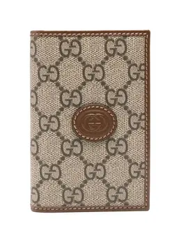 Gucci: Бежевый кошелёк  GG Supreme