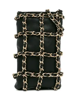 CHANEL Pre-Owned: Чёрный клатч 