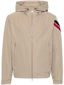 Moncler: Бежевая куртка 
