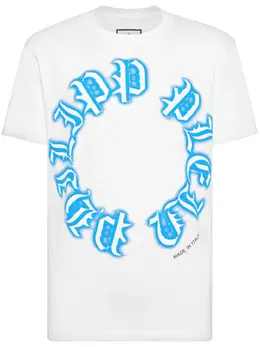 Philipp Plein: Хлопковая футболка  Gothic Plein