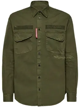 Dsquared2: Зелёная рубашка 