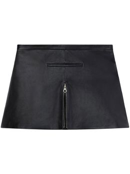 Courrèges: Кожаная юбка 