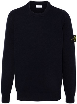 Stone Island: Синий свитер  Compass