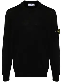 Stone Island: Свитер  Compass из шерсти