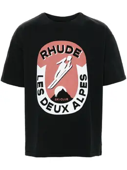 RHUDE: Футболка с принтом 