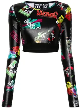 Versace Jeans Couture: Футболка с принтом 