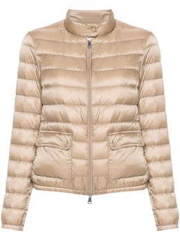Moncler: Бежевая куртка 