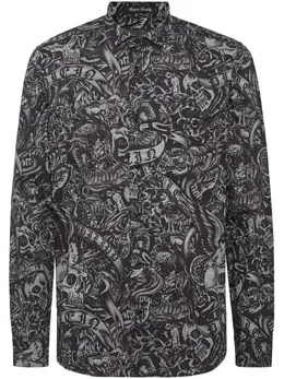 Philipp Plein: Рубашка  Tattoo с принтом