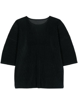 Homme Plissé Issey Miyake: Светлая футболка 