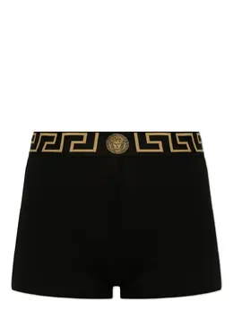 Versace: Чёрные трусы  Greca