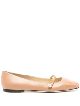 Jimmy Choo: Бежевые балетки 