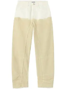 Jil Sander: Двухцветные джинсы 