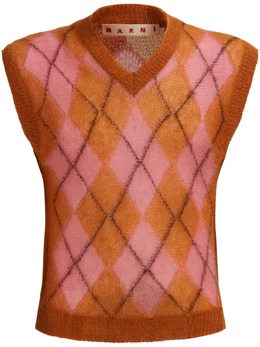 Marni: Розовый жилет 