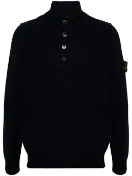 Stone Island: Свитер  Compass из шерсти