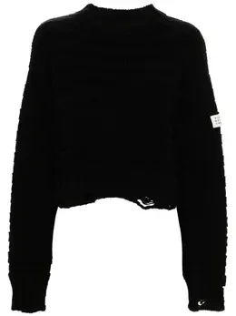 MM6 Maison Margiela: Рваный свитер 