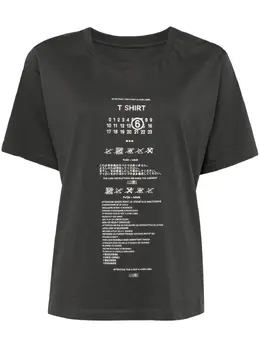 MM6 Maison Margiela: Футболка с принтом 