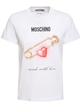 MOSCHINO: Хлопковая футболка 