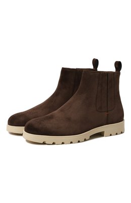 Santoni: Тёмные ботинки 