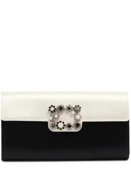 ROGER VIVIER: Клатч с цветочным принтом 