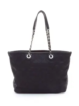 CHANEL Pre-Owned: Чёрная сумка-шоппер 