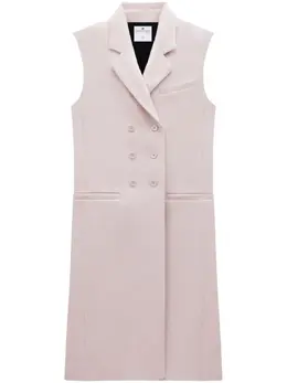 Courrèges: Пальто без рукава 