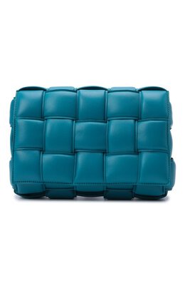 Bottega Veneta: Голубая сумка  Padded Cassette