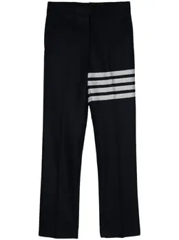 Thom Browne: Брюки  4-Bar с заниженной талией