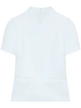 Courrèges: Светлая футболка 