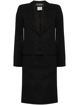 CHANEL Pre-Owned: Чёрная юбка 