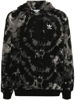 adidas: Чёрная толстовка  Trefoil