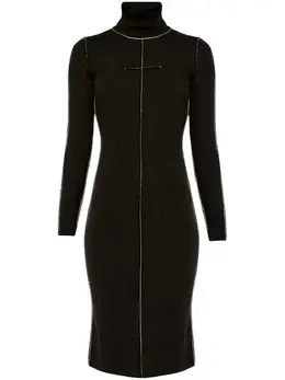 MM6 Maison Margiela: Платье с длинным рукавом 