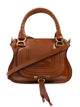 Chloé: Коричневая сумка-шоппер 