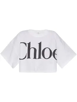 Chloé: Топ с принтом 