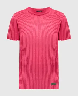 Balmain: Розовый топ 