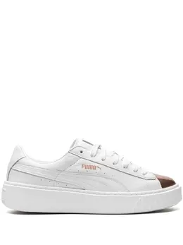 Puma: Белые кроссовки  Basket