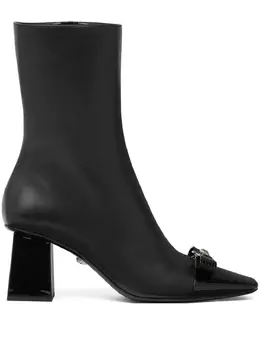 Versace: Чёрные ботинки  Gianni
